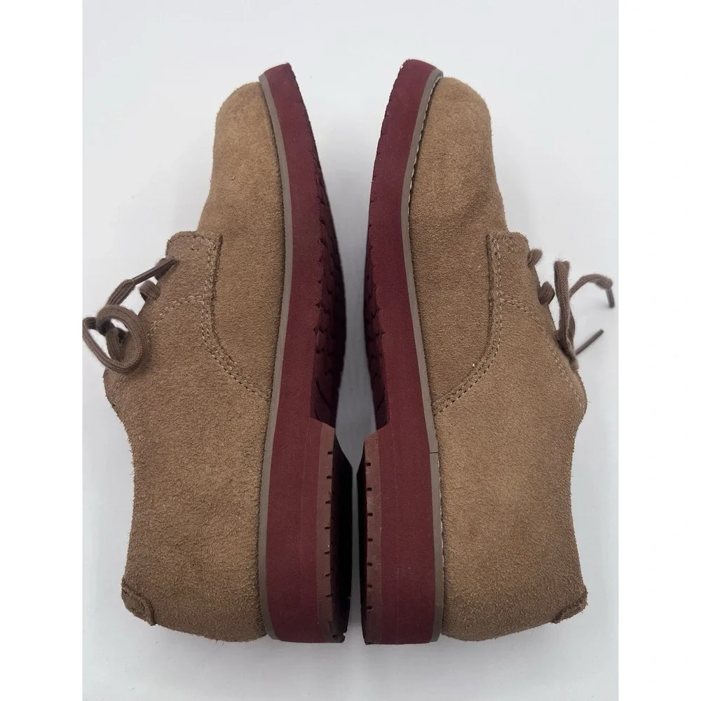 Sperry Top-Sider Tevin Boys Brown Suede Oxfords Youth Size 2 6353684 Preppy